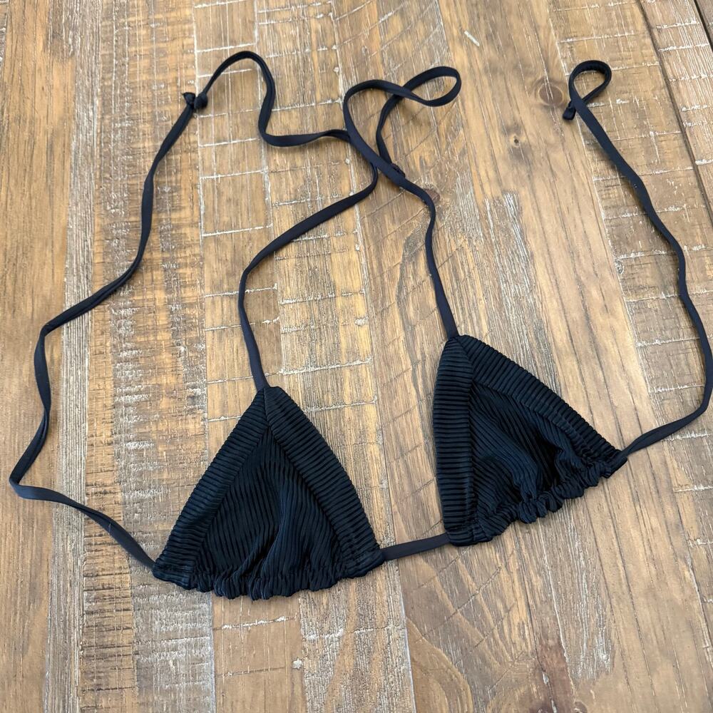 Brand new never worn Frankie’s bikini black triangle top